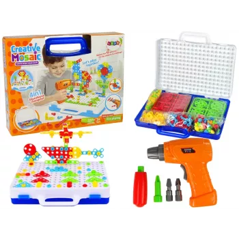 LEAN TOYS Creative Mosaic Puzzle 4in1 Screwdriver 237 Pieces