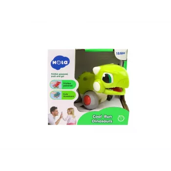 LEAN TOYS Dinozaurs uz Riteņiem Zaļā Figūra