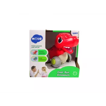 LEAN TOYS Dinozaurs uz Riteņiem T-Rex Sarkana Figūriņa