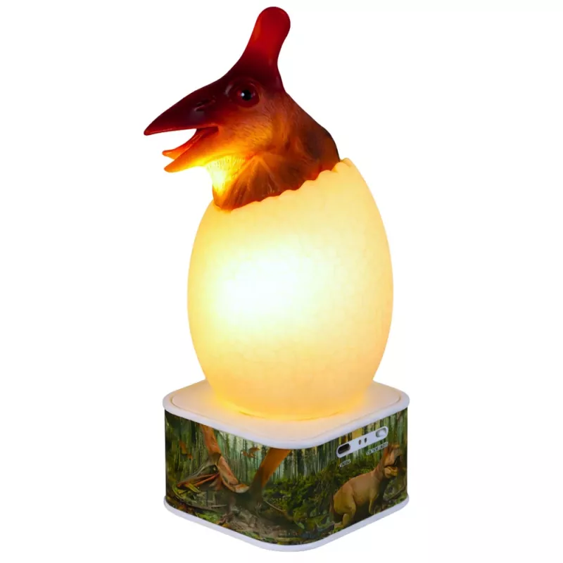 LEAN TOYS Dinosaur Pterosaur LED Micro USB Egg Lamp - 16 RGB Colors, Touch & Remote Control, Rechargeable