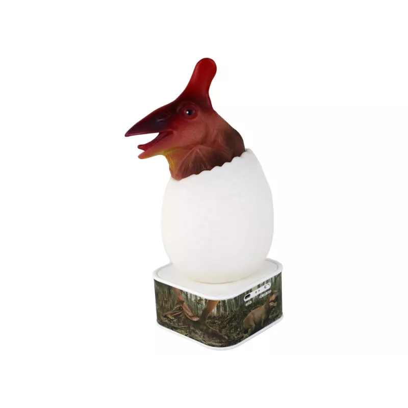 LEAN TOYS Dinosaur Pterosaur LED Micro USB Egg Lamp - 16 RGB Colors, Touch & Remote Control, Rechargeable