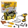 LEAN TOYS DIY Kit Instrumentu soma urbtuvēm ar akumulatoru, 600D poliesters, melna ar sarkanām detaļām