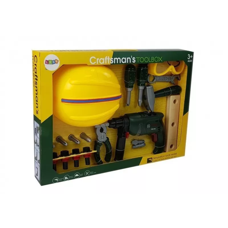 LEAN TOYS DIY komplekts ar akumulatora urbi, aizsargbrillēm un ķiveri