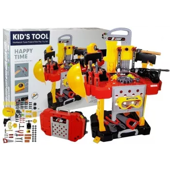 LEAN TOYS DIY Set for Batteries 3in1 Suitcase Workshop 85 Elements 56cm