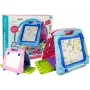 LEAN TOYS Double-Sided Drawing Board ar marķieriem un magnētiem