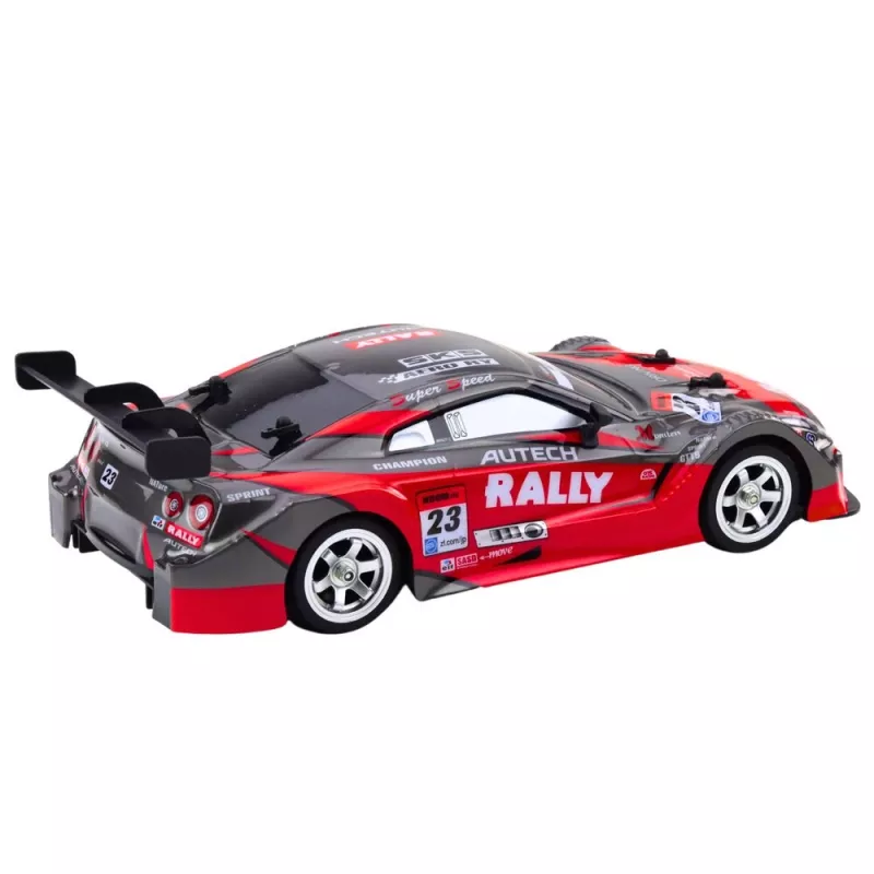 LEAN TOYS Drift Car Racing RC sarkans melns 30km/h 1:16