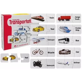 LEAN TOYS Educational Puzzle Transport Puzzle 10 Connections