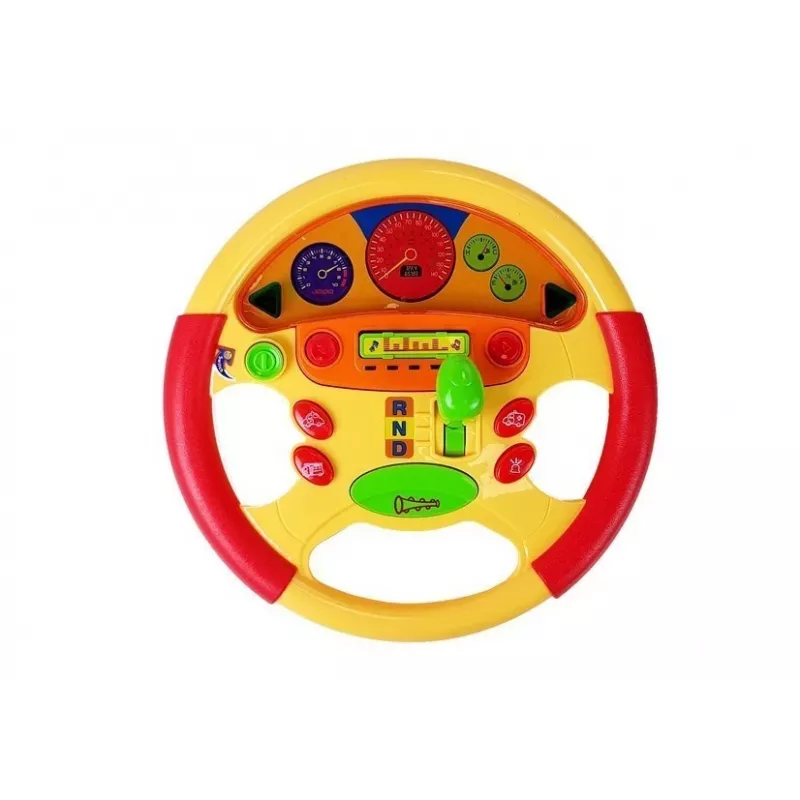 LEAN TOYS Educational Steering Wheel for Baby with Sound and Light Effects