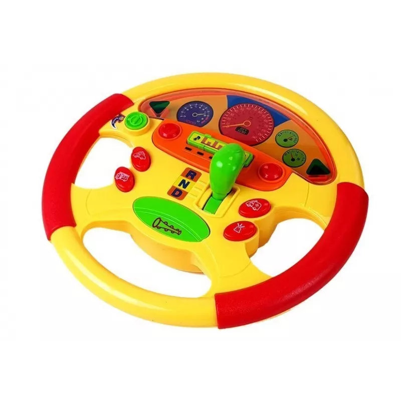 LEAN TOYS Educational Steering Wheel for Baby with Sound and Light Effects