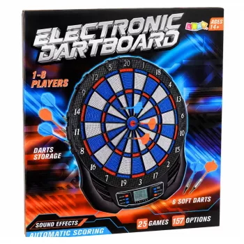 LEAN TOYS Elektroniskais LCD Šautriņu Dēlis Arkādes Spēle 25 Spēles 176 Varianti