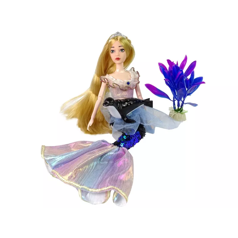 LEAN TOYS Emily the Mermaid Baby Doll Green Accessories