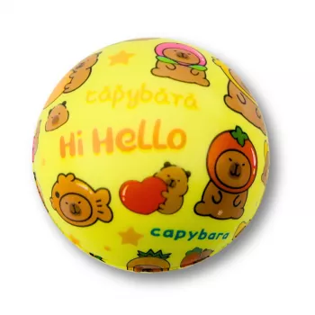 LEAN TOYS Foam Ball for Bouncing Fun Capybara 6.5 cm