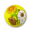 LEAN TOYS Foam Ball for Bouncing Fun Capybara 6.5 cm