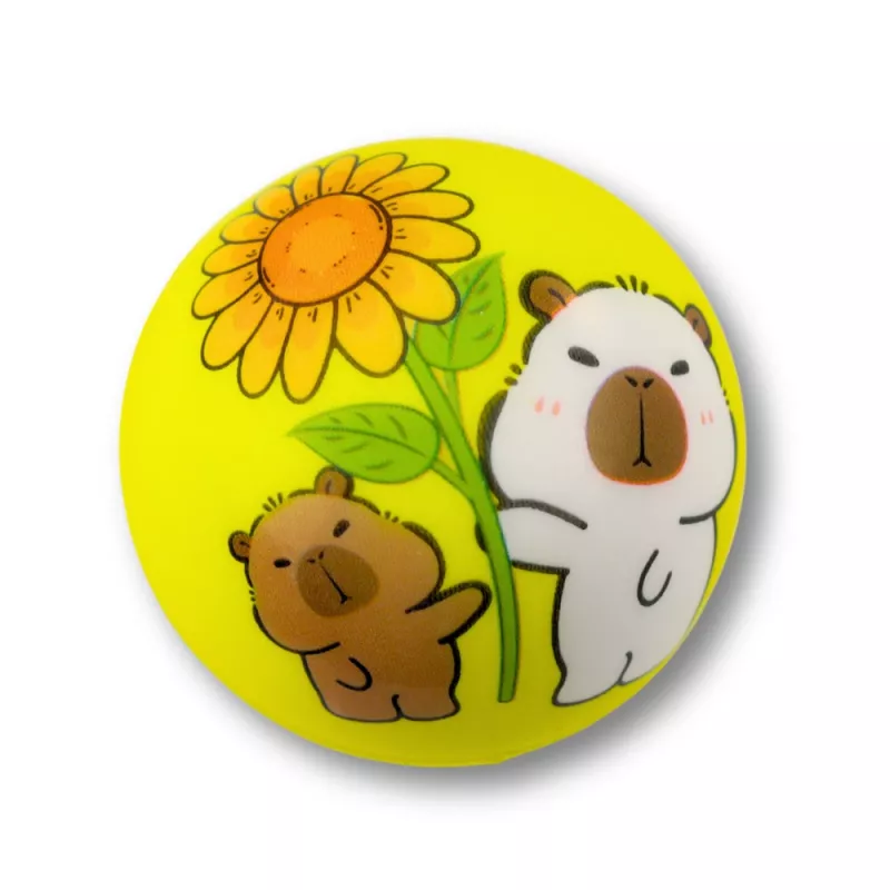 LEAN TOYS Foam Ball for Bouncing Fun Capybara 6.5 cm
