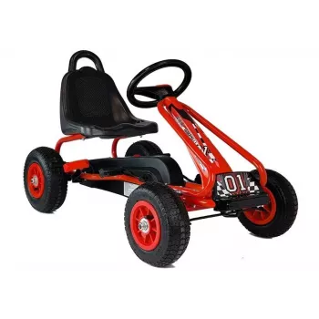 LEAN TOYS G201 Pedal Go-Kart Red