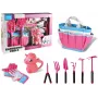 LEAN TOYS Garden Kit Bag Tools Gloves Rakes Pink Unicorn