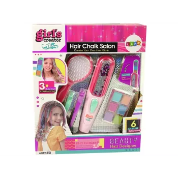 LEAN TOYS Hair Dyeing Set Hair Straightener Strands 6 Colours