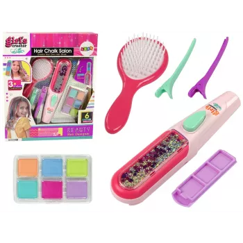 LEAN TOYS Hair Dyeing Set Hair Straightener Strands 6 Colours