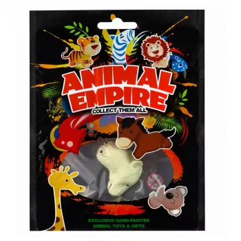 LEAN TOYS Hand Ring Educational Animals Bear White