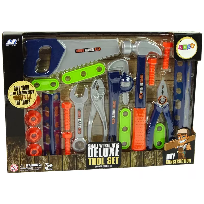 LEAN TOYS Handyman Set Tools Screwdriver Hammer Saw