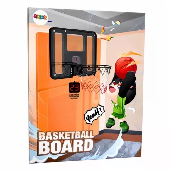 LEAN TOYS Hanging Basketball Hoop Backboard with Point Counter Lights Sounds