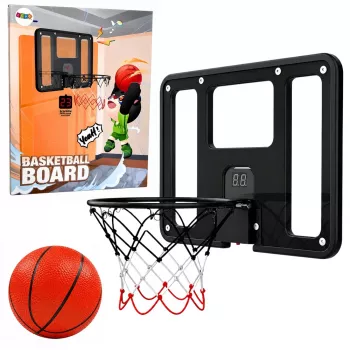 LEAN TOYS Hanging Basketball Hoop Backboard with Point Counter Lights Sounds