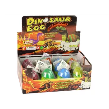 LEAN TOYS Hatching Magic Dinosaur Egg Growing 6 cm Colorful