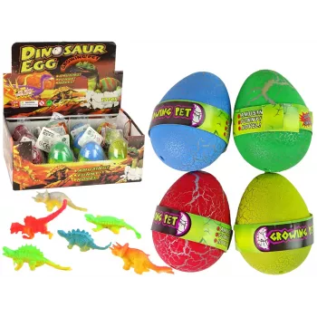 LEAN TOYS Hatching Magic Dinosaur Egg Growing 6 cm Colorful