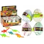 LEAN TOYS Hatching Magic Dinosaur Egg Growing 6 cm White