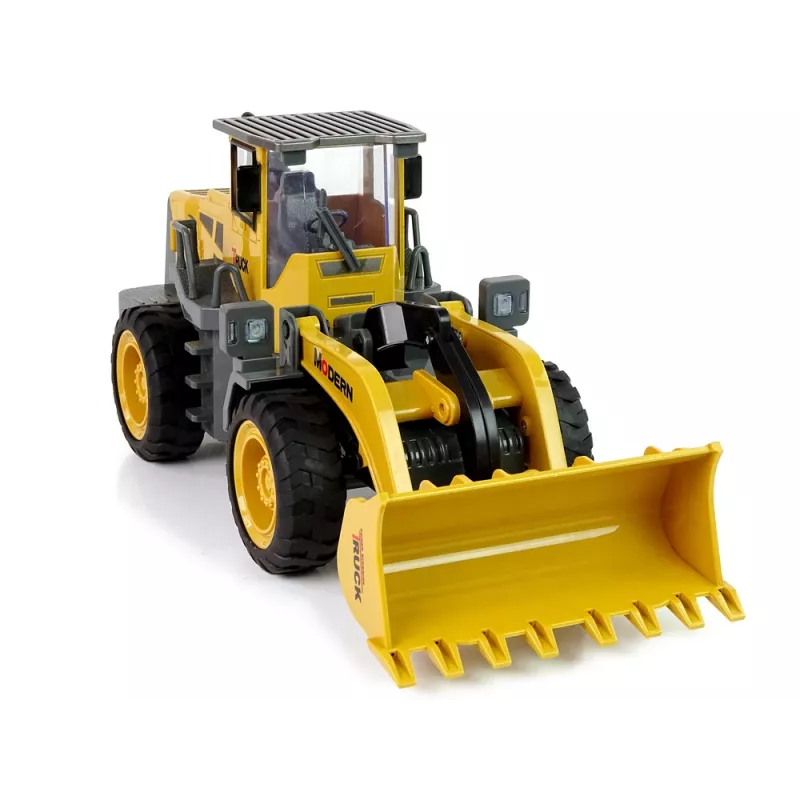LEAN TOYS Huge Excavator R/C Loader Remote-Controlled 360-Degree Rotation LED Lights