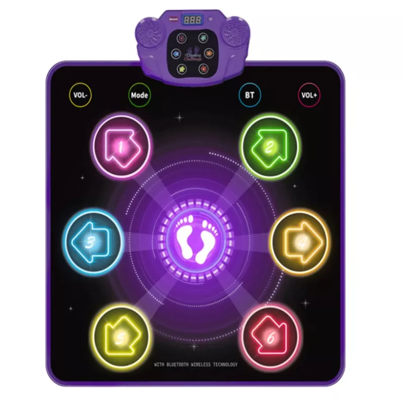 LEAN TOYS interaktīvs bērnu deju paklājiņš, Bluetooth, 5 režīmi, 3 valodas