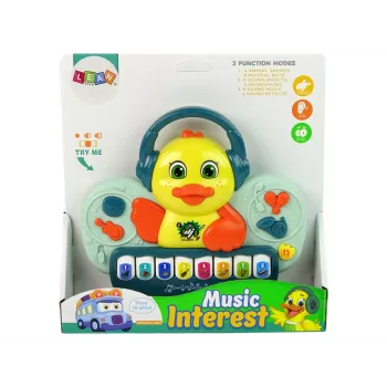 LEAN TOYS Interactive Duck Duck Piano DJ Sound Instruments Musical Melodies