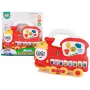 LEAN TOYS Interactive Piano Locomotive Sound Animals Vehicle Sounds Melodies Red