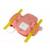 LEAN TOYS Interactive Pink Steering Wheel Driving Simulator Multifunctional