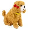 LEAN TOYS Interactive Plush Dog Soft Fur Breed Poodle