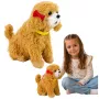 LEAN TOYS Interactive Plush Dog Soft Fur Breed Poodle