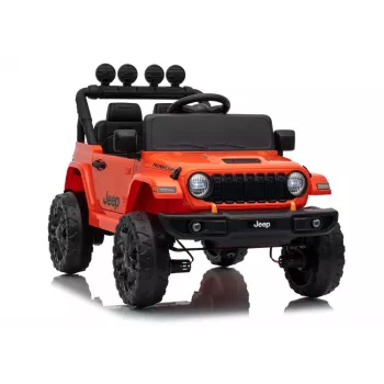 LEAN TOYS Jeep Rubicon DK-JWR558 24V oranžs ar akumulatoru darbināms braucamrīks ar vecāku tālvadību