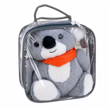 LEAN TOYS Koala Bear Weighted Plush Toy Therapeutic Mascot 1.3 KG Gray 35 cm