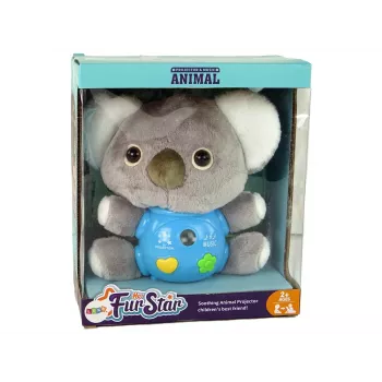 LEAN TOYS Koala Projector Sound Interactive Toy Grey