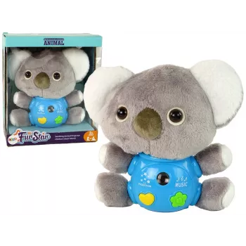 LEAN TOYS Koala Projector Sound Interactive Toy Grey