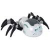 LEAN TOYS Large Remote Controlled RC Spider, Battery Operated, White and Gray