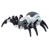 LEAN TOYS Large Remote Controlled RC Spider, Battery Operated, White and Gray