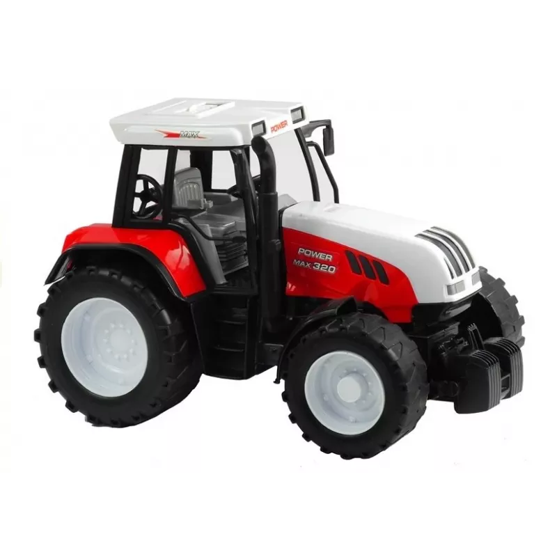 LEAN TOYS Lielais traktors ar piekabi Lauksaimniecības mašīna 65 cm