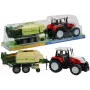 LEAN TOYS Lielais traktors ar piekabi Lauksaimniecības mašīna 65 cm