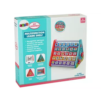 LEAN TOYS Learning Shelf Triangle Counters Letters Objects Animals