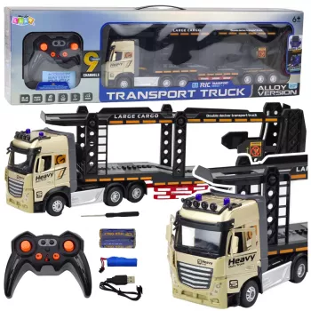 LEAN TOYS Lora Truck RC Tow Truck 1:24 2.4GHz ar gaismām un skaņu