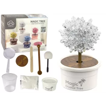 LEAN TOYS Magic Tree Crystal Growing Silver Experiences