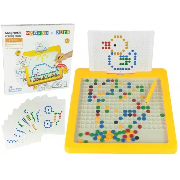 LEAN TOYS Magnetic Board 100 Yellow Beads