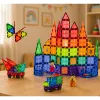 LEAN TOYS Magnētiskie Konstrukciju Bloki 3D Paneļi Radošs STEM Krāsaini 100 gab