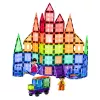 LEAN TOYS Magnētiskie Konstrukciju Bloki 3D Paneļi Radošs STEM Krāsaini 100 gab